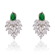 Picture of Luxury Green Dangle Earrings at Unbeatable Price