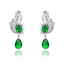 Show details for Attractive Green Copper or Brass Dangle Earrings Factory Direct Supply