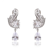 Show details for Luxury Copper or Brass Dangle Earrings with Fast Shipping