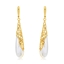 Show details for Gold Plated White Dangle Earrings from Certified Factory