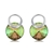 Picture of Trendy Platinum Plated Colorful Big Stud Earrings with Worldwide Shipping