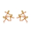 Show details for Delicate Gold Plated Big Stud Earrings with Fast Shipping