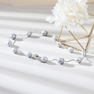 Picture of Nice fresh water pearl Platinum Plated Pendant Necklace