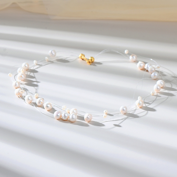Picture of Party Artificial Pearl Short Chain Necklace with Unbeatable Quality