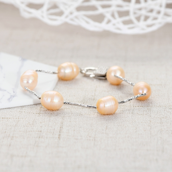 Picture of Sparkling Small fresh water pearl Fashion Bracelet