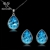 Picture of Great Value Blue Zinc Alloy Necklace and Earring Set with Full Guarantee