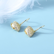Picture of Shop Gold Plated Swarovski Element Pearl Stud Earrings Best Price