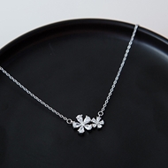 Picture of Attractive White 925 Sterling Silver Pendant Necklace For Your Occasions