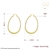 Picture of Unusual Delicate Copper or Brass Big Hoop Earrings