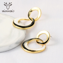 Show details for Good Enamel Rose Gold Plated Dangle Earrings