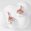 Show details for Staple Medium Rose Gold Plated Dangle Earrings