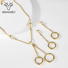 Show details for Bling Dubai Gold Plated 2 Piece Jewelry Set