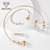 Picture of Featured Multi-tone Plated Zinc Alloy 3 Piece Jewelry Set with Full Guarantee