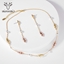 Show details for Zinc Alloy Gold Plated Necklace and Earring Set at Unbeatable Price