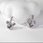 Show details for Sparkly Small White Small Hoop Earrings