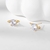 Picture of Delicate White Stud Earrings with Fast Delivery