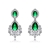 Picture of Pretty Cubic Zirconia Green Dangle Earrings