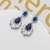 Picture of Trendy Platinum Plated Big Dangle Earrings with No-Risk Refund