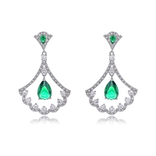 Show details for Fancy Medium Copper or Brass Dangle Earrings