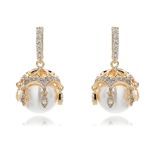 Show details for Buy Gold Plated Copper or Brass Dangle Earrings with Low Cost