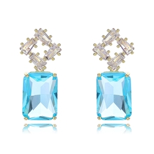 Show details for Featured Blue Luxury Dangle Earrings with Full Guarantee