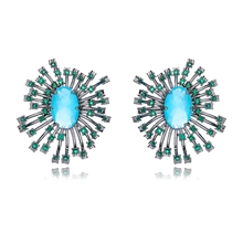 Show details for Origninal Medium Blue Stud Earrings