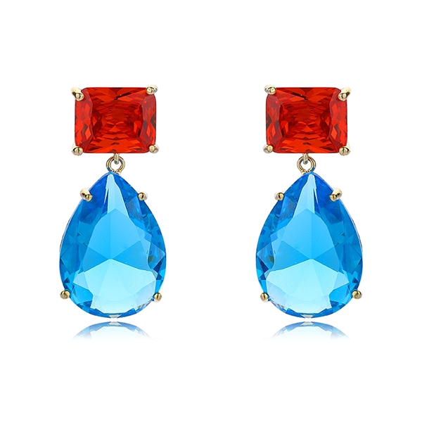 Picture of Distinctive Blue Luxury Dangle Earrings As a Gift