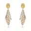 Show details for Medium Cubic Zirconia Dangle Earrings with Beautiful Craftmanship