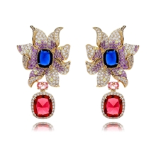 Show details for Buy Copper or Brass Gold Plated Dangle Earrings with Wow Elements