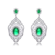 Picture of Luxury Platinum Plated Dangle Earrings with 3~7 Day Delivery