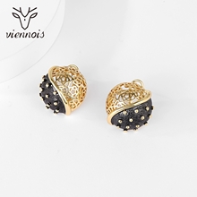 Show details for Zinc Alloy Gold Plated Stud Earrings in Flattering Style