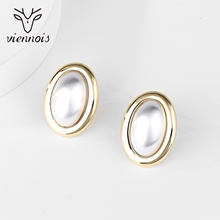 Show details for Amazing Big Gold Plated Stud Earrings