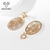 Picture of Brand New Gold Plated Big Dangle Earrings with Full Guarantee