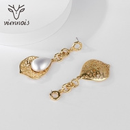 Picture of Top Big Gold Plated Dangle Earrings