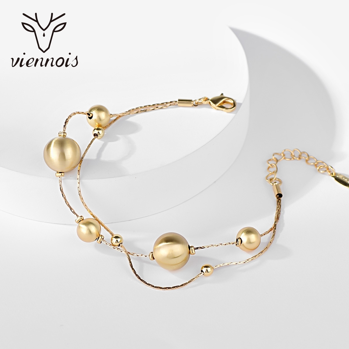 Hypoallergenic Multitone Plated Zinc Alloy Fashion Bracelet with Easy Return