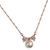Picture of Nickel Free Rose Gold Plated White Pendant Necklace with No-Risk Refund