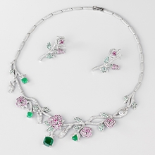 Show details for Luxury Cubic Zirconia 2 Piece Jewelry Set in Flattering Style