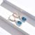 Picture of Great Value Blue Cubic Zirconia Dangle Earrings with Full Guarantee