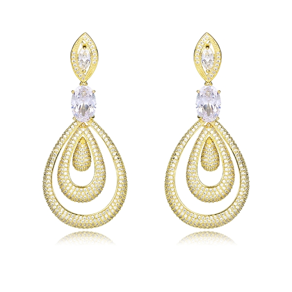 Reasonably Priced Gold Plated White Dangle Earrings from Reliable ...