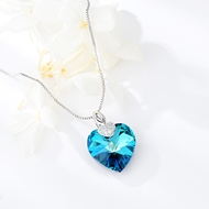 Show details for Love & Heart Zinc Alloy Pendant Necklace with Beautiful Craftmanship