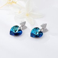 Show details for Hypoallergenic Platinum Plated Zinc Alloy Stud Earrings with Easy Return