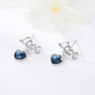 Show details for Zinc Alloy Platinum Plated Stud Earrings for Ladies