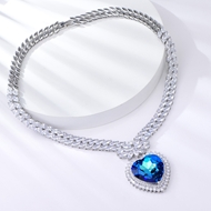Show details for Nickel Free Platinum Plated Zinc Alloy Pendant Necklace From Reliable Factory
