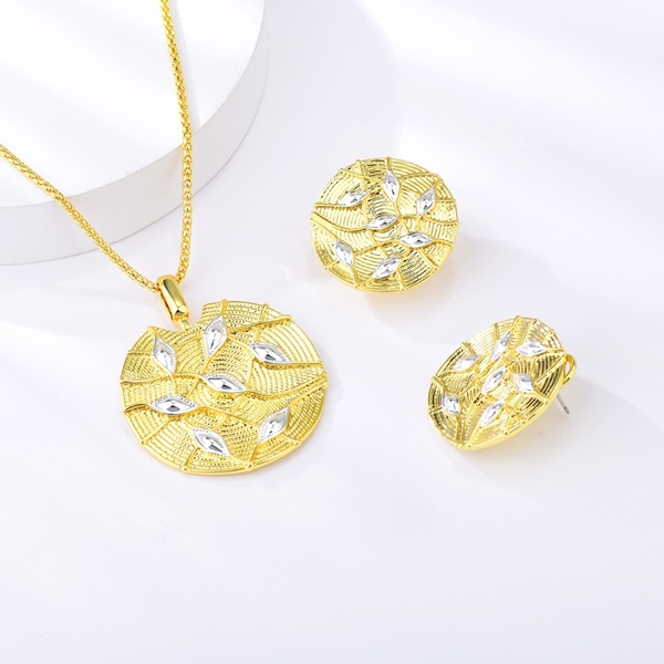 Picture of Distinctive Gold Plated Casual Necklace and Earring Set of Original Design