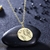 Picture of Copper or Brass Gold Plated Pendant Necklace in Flattering Style
