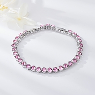 Show details for Bulk Platinum Plated Zinc Alloy Fashion Bracelet Exclusive Online