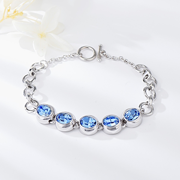 Picture of Low Cost Platinum Plated Small Fashion Bracelet with Low Cost