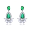Show details for Fashion Cubic Zirconia Platinum Plated Dangle Earrings