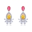 Show details for Low Cost Platinum Plated Copper or Brass Dangle Earrings with Low Cost