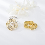Picture of Featured Gold Plated Medium Stud Earrings with Full Guarantee